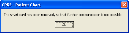 this dialog informas the user that the smart card is not in the reader and therefore the signature process should not proceed